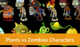 プラント vs ゾンビのキャラクター