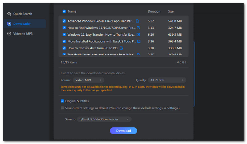 Ladda ner Eraseus Video Downloader
